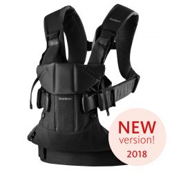 BabyBjörn Ergonomické nosítko ONE Black Cotton 