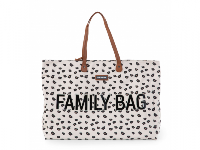 Childhome Cestovní taška Family Bag Canvas Leopard