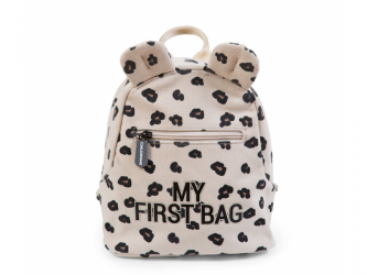 Childhome Dětský batoh My First Bag Canvas Leopard