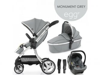 Kočárek BabyStyle Egg2 set 4 v 1 - Monument Grey 2021