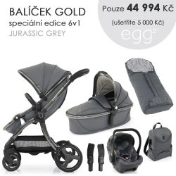 Kočárek BabyStyle Egg2 set 6 v 1 - Jurassic Grey 2021