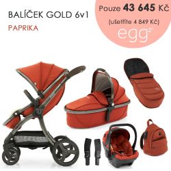 Kočárek BabyStyle Egg2 set 6 v 1 - Paprika 2021