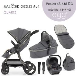 Kočárek BabyStyle Egg2 set 6 v 1 - Quartz 2021