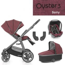 Kočárek BabyStyle Oyster 3 základní set 4 v 1 - Berry 2021
