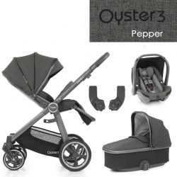 Kočárek BabyStyle Oyster 3 základní set 4 v 1 - Pepper 2022