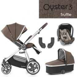 Kočárek BabyStyle Oyster 3 základní set 4 v 1 - Truffle 2022