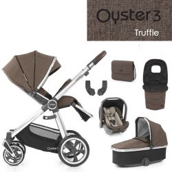 Kočárek BabyStyle Oyster 3 luxusní set 6 v 1 - Truffle 2021