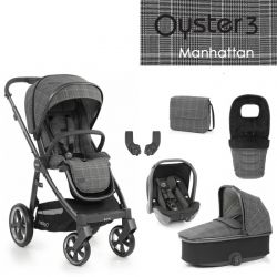 Kočárek BabyStyle Oyster 3 luxusní set 6 v 1 - Manhattan 2022