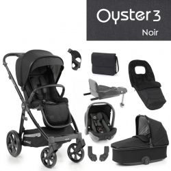 Kočárek BabyStyle Oyster 3 nejlepší set 8 v 1 - Noir 2022