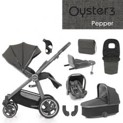 Kočárek BabyStyle Oyster 3 nejlepší set 8 v 1 - Pepper 2022