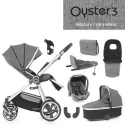 Kočárek BabyStyle Oyster 3 nejlepší set 8 v 1 - Mercury / Mirror 2022