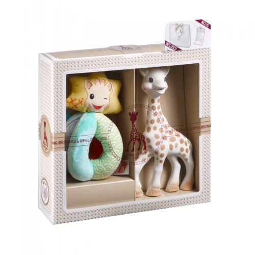 Vulli Dárkový set Žirafa Sophie + chrastítko ''Sense & Soft''