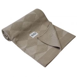 EKO PLE-63 Dečka z bambusového úpletu design kostky BEIGE