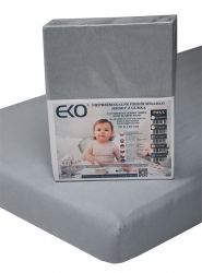 EKO P-02/M Prostěradlo Jersey s gumou 120 x 60 cm ŠEDÉ