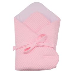 EKO RO-09 Zavinovačka úplet+bavlna s vázačkou PINK
