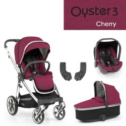Kočárek BabyStyle Oyster3 základní set 4 v 1 - Cherry 2022