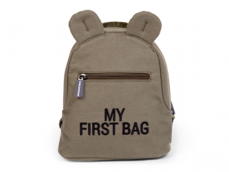 Childhome Dětský batoh My First Bag Canvas Khaki