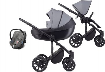 Kočárek Anex M/type Iron + autosedačka Cybex Aton 5
