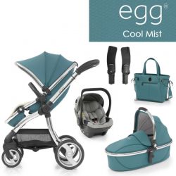 Kočárek BabyStyle EGG set Cool Mist 2020, kočárek + korba + taška + autosedačka + adaptéry