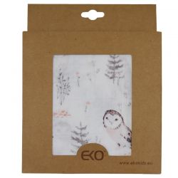 EKO OT-04 Mušelínová plena 120 x 120 cm Sova