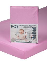 EKO P-02/M Prostěradlo Jersey s gumou 120 x 60 cm RŮŽOVÉ