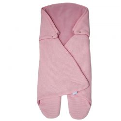 EKO SP-23 Zavinovačka - fusak do autosedačky úplet+fleece PINK