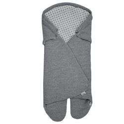 EKO SP-30 Zavinovačka - fusak úplet design "drobná rýže"+bavlna GREY/GREY