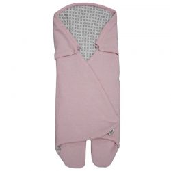 EKO SP-30 Zavinovačka - fusak úplet design "drobná rýže"+bavlna PINK/GREY