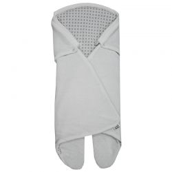EKO SP-30 Zavinovačka - fusak úplet design "drobná rýže"+bavlna WHITE/GREY
