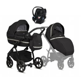 Kočárek Tutis UNO3+ Black special edition + autosedačka Cybex Aton 5
