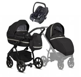 Kočárek Tutis UNO3+ Black special edition + autosedačka Maxi-Cosi CabrioFix i-Size
