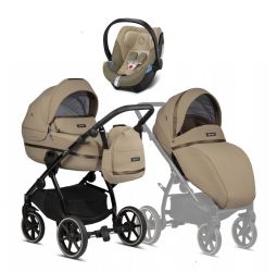 Kočárek Tutis UNO3+ Nougat + autosedačka Cybex Aton 5