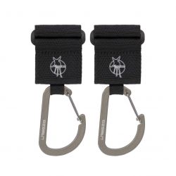 Lässig Háčky na rukojeť Casual Stroller Hooks with Carabiner black