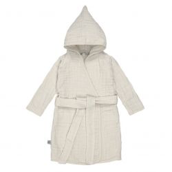 Lassig Dětský župan Muslin Bathrobe milky 24-36m.