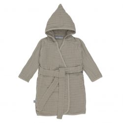 Lassig Dětský župan Muslin Bathrobe olive 24-36m.