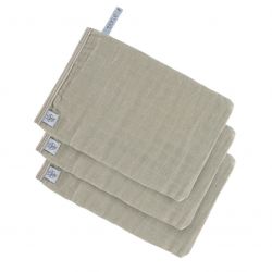 Lässig Muslin Wash Glove Set 3 pcs olive