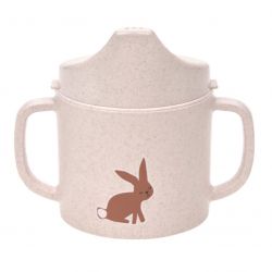 Lässig Hrneček s pítkem Sippy Cup PP/Cellulose Little Forest rabbit