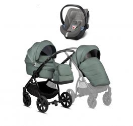 Kočárek Noordi Fjordi 2022 Fern + autosedačka Cybex Aton 5