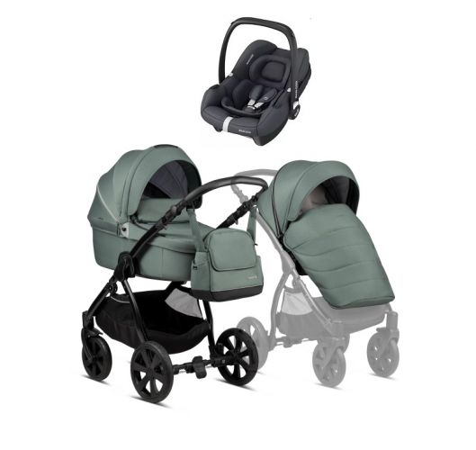 Kočárek Noordi Fjordi 2022 Fern + autosedačka Maxi-Cosi CabrioFix i-Size