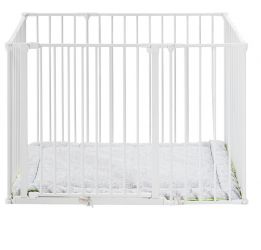 BabyDan Dětská ohrádka Square playpen bílá+matrace