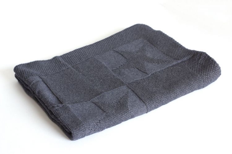 Rialto Baby Pletená deka bavlna Denim hvězdy