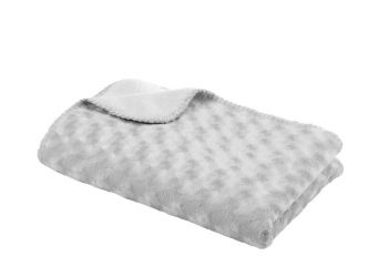 BabyDan Dětská deka double fleece oboustranná 75x100 Grey