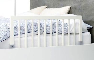 BabyDan Zábrana k posteli dřevěná White 45x90cm