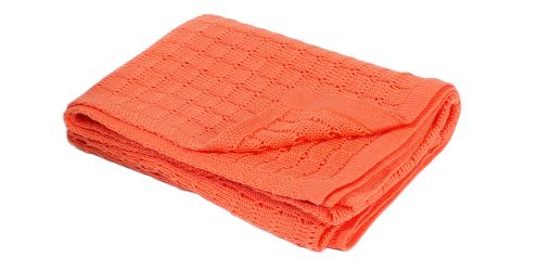 Pletená deka Rialto Baby Barva: oranžová