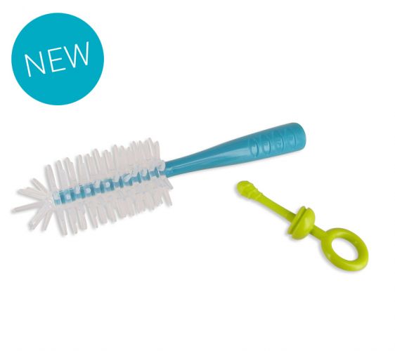 dBb Remond Silikonový kartáč na dětské lahvičky a savičky s kroužkem Tyrkysová