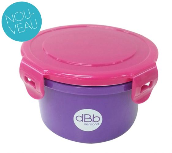 dBb Remond Nádoba Baby Lunch 400 ml s víkem Fialová/Růžová