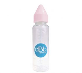 dBb Remond Dětská lahvička PP 360ml savička 4+ kaučuk Pink