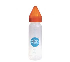 dBb Remond Kojenecká lahvička PP 270 ml NN savička silikon Orange