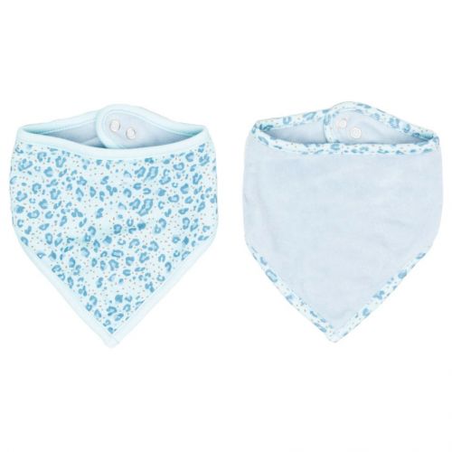 Bebe-Jou Bandana slintáček Leopard Blue 2ks