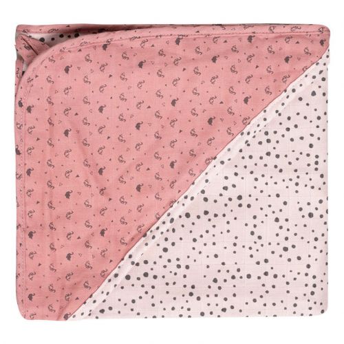 Bebe-Jou Mušelínový ručník s kapucí bambus Fabulous Swan